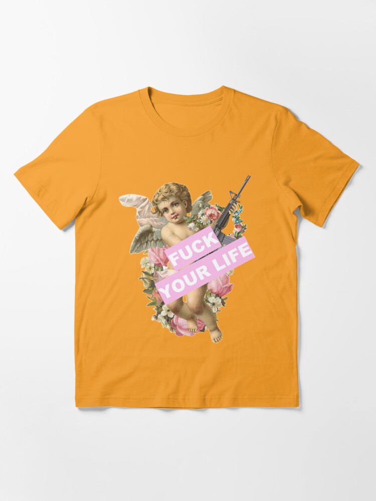 cherub with assault rifle FUCK YOUR LIFE Short-Sleeve Unisex T-Shirt acab ftp suicideboys