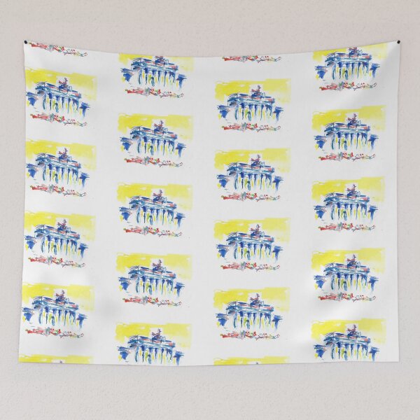Item preview, Brandenburg Gate in blue designed and sold by Nicole Leidenfrost.