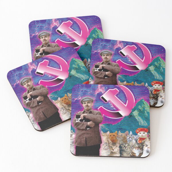 Item preview, Revolution with cats and Lenin designed and sold by gabyshiny.
