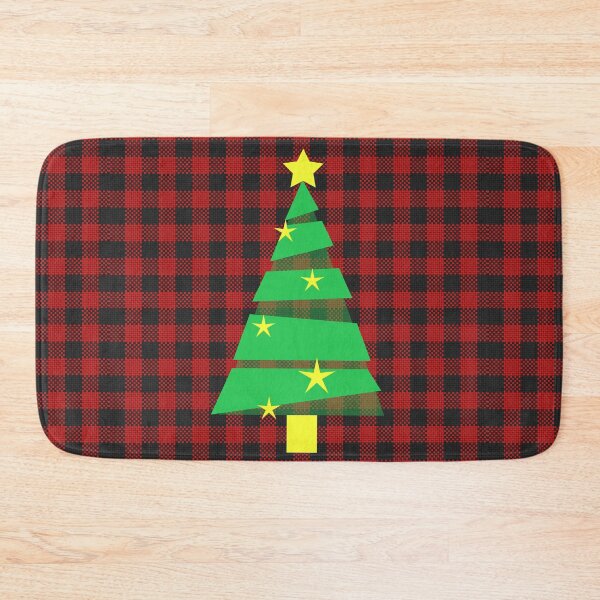 Item preview, Red Plaid Christmas Tree Christmas Pajamas designed and sold by TeesForNerds.