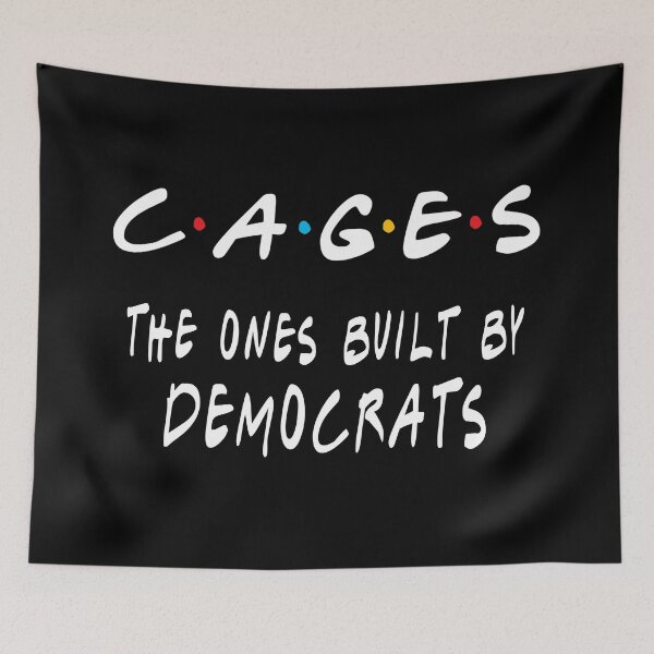 Item preview, Who build the cages ? democrats | Trump quote anti Biden designed and sold by clewzo.