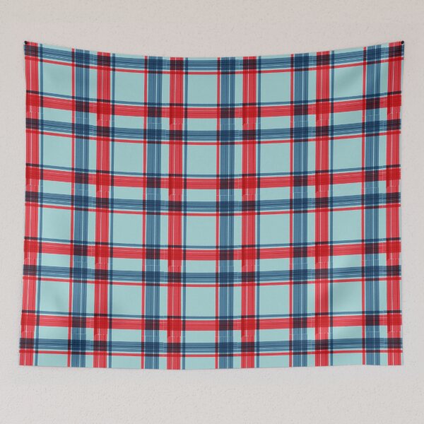 Item preview, Red Blue Plaid Pattern designed and sold by Life Is Beautiful.