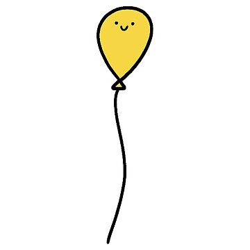 Artwork thumbnail, Happy yellow balloon by CaptinAubs