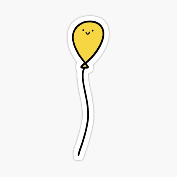 Item preview, Happy yellow balloon  designed and sold by CaptinAubs.