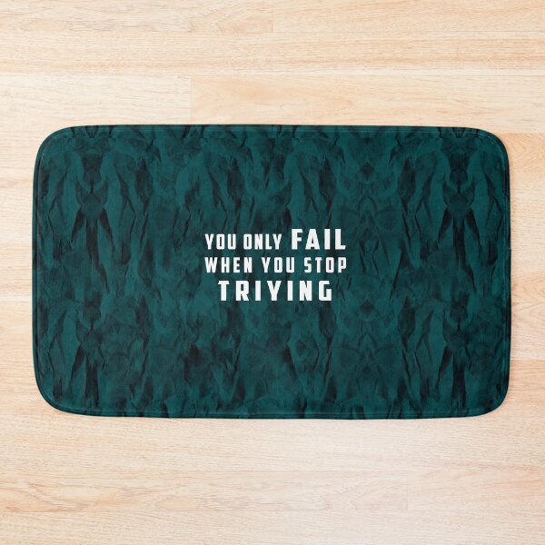 Item preview, You Only Fail When You Stop Trying -Crumpled paper effect- designed and sold by Achily.