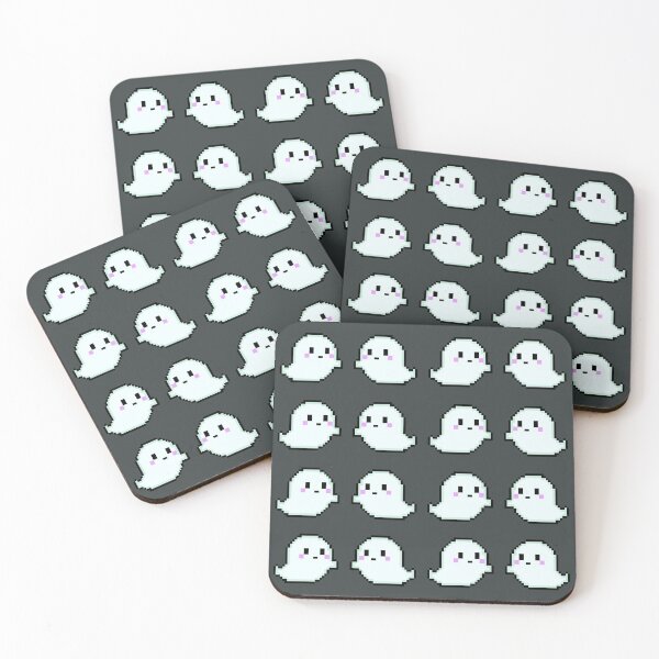Item preview, ‘Spooky Cute’ Wee Pixels Ghost designed and sold by PawsitiveMum.