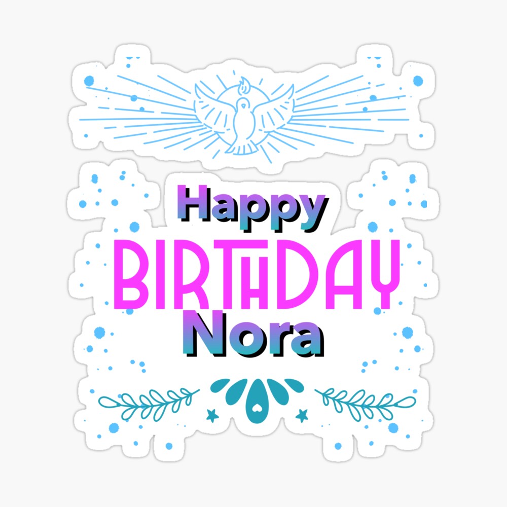 Happy birthday Nora Journal for Sale by hemerton | Redbubble