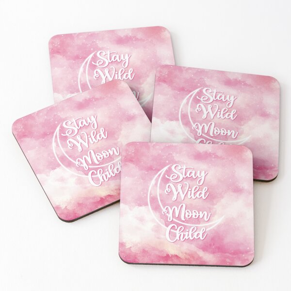Item preview, Stay Wild Moon Child Pink designed and sold by ThePaperSerpent.