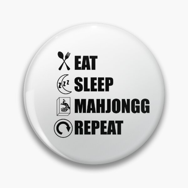 Item preview, Eat Sleep Mahjongg Repeat designed and sold by Gsallicat.