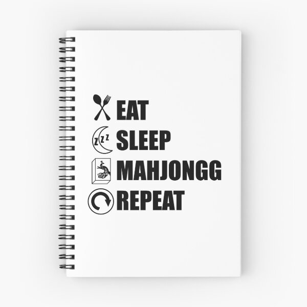 Artikelvorschau, Eat Sleep Mahjongg Wiederholen entworfen und verkauft von Gsallicat.
