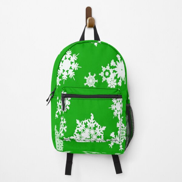 Item preview, White Winter Snowflakes on Green designed and sold by AlteredAtelier.