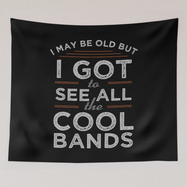 Artikelvorschau, I May Be Old But I Got To See All The Cool Bands Vintage (Grey) entworfen und verkauft von AboveTheVillage.