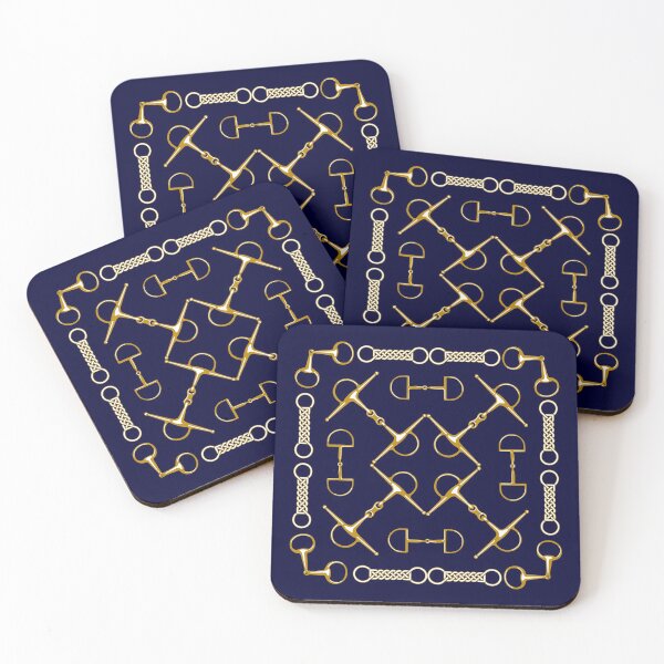Item preview, Gold Snaffles on Blue designed and sold by KColbyStudios.