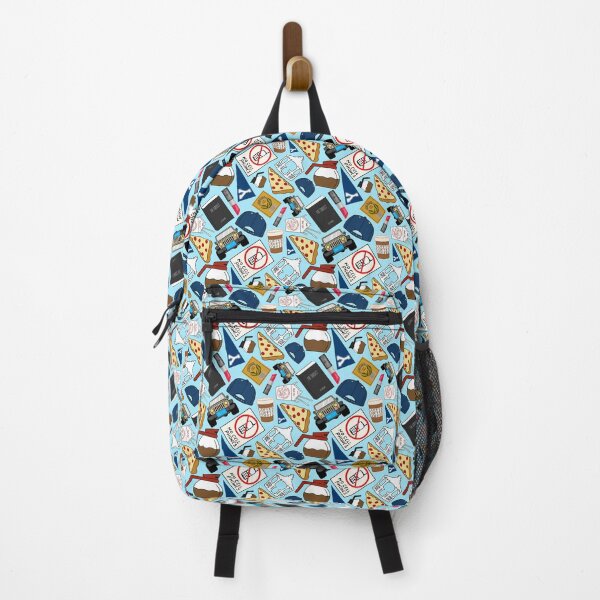 Item preview, Luke’s Coffee Cap No Cell Phones Diner Gazebo Pizza Icons All Over Print Blue Pack designed and sold by Sunny Collections.