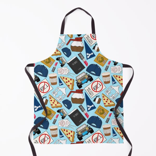 Item preview, Luke’s Coffee Cap No Cell Phones Diner Gazebo Pizza Icons All Over Print Blue Pack designed and sold by Sunny Collections.