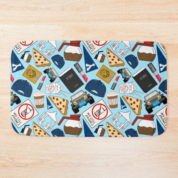 Item preview, Luke’s Coffee Cap No Cell Phones Diner Gazebo Pizza Icons All Over Print Blue Pack designed and sold by Sunny Collections.