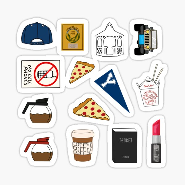 Artikel-Vorschau von Lukes Kaffeekappe Keine Handys Diner Gazebo Pizza Icons All Over Print Blue Pack, designt und verkauft von Sunny Collections.