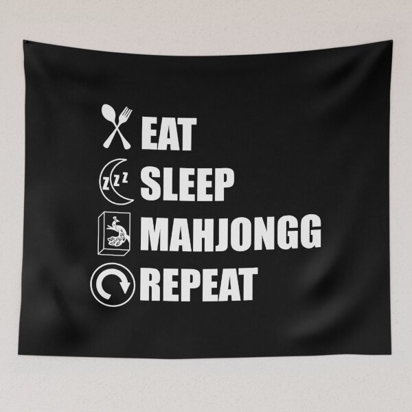 Item preview, Eat Sleep Mahjongg Repeat 2 designed and sold by Gsallicat.