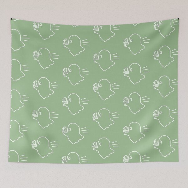 Item preview, Lovely Ghostie on their way to bring you a cactus! designed and sold by OctopodArts.
