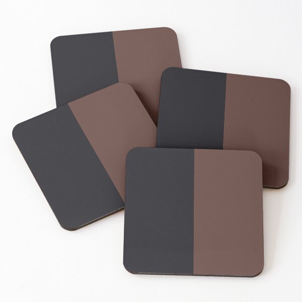 Item preview, minimalist color block vertical in brown and black dark academia designed and sold by neopop.