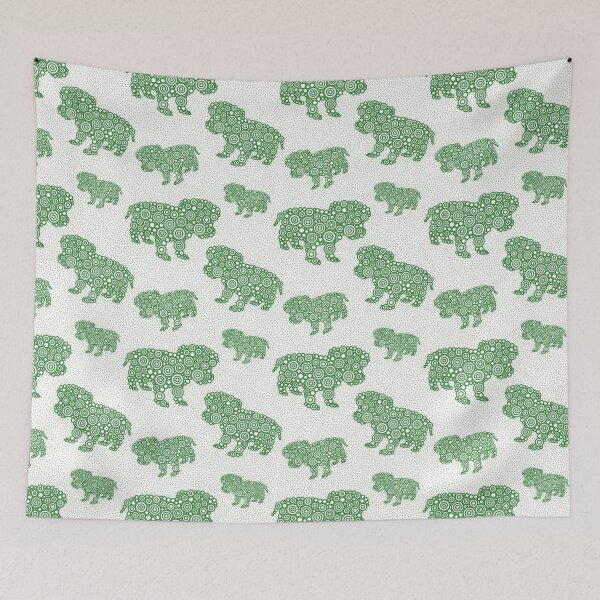 Item preview, I Love Green Puppies Circle Design designed and sold by Pierre Bernard Jr.