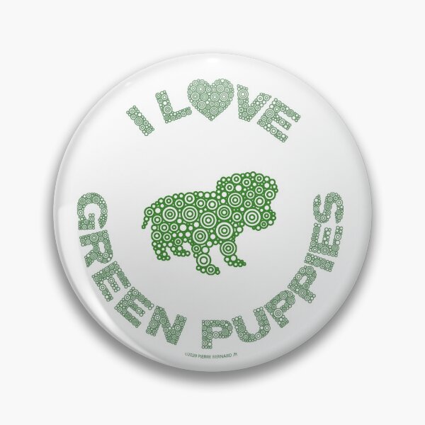 Item preview, I Love Green Puppies Circle Design designed and sold by Pierre Bernard Jr.