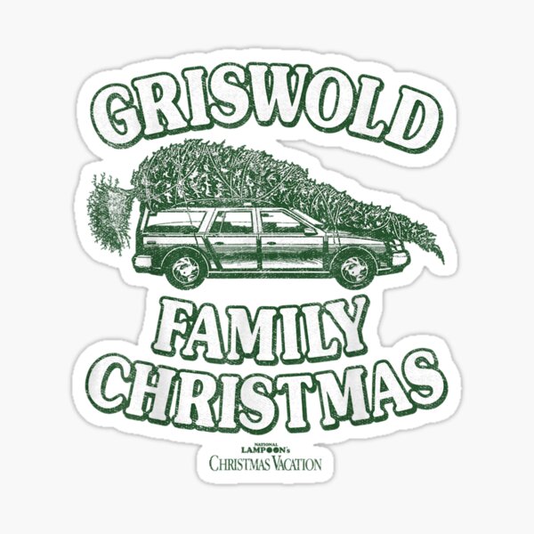 &quot;National-Lampoon-s-Christmas-Vacation-Family-Christmas-Car&quot; Sticker by ywbiipi518 | Redbubble