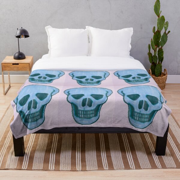Item preview, Blue Waterlogged Skull designed and sold by PaintAlchemy.