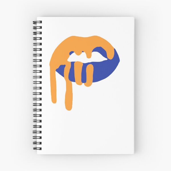 Item preview, Blue/gold Lips designed and sold by LaneyBlatnick.