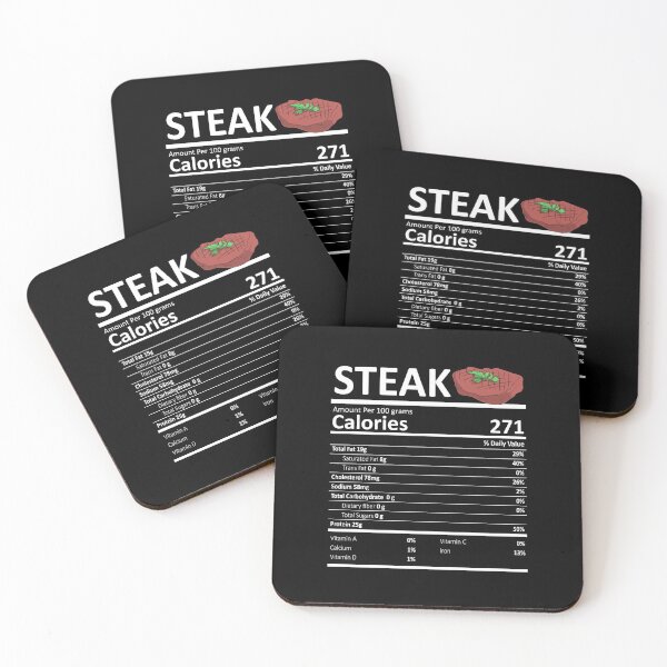 Item preview, Steak Nutritional Value Funny Festive Holiday designed and sold by fatamyfan1.