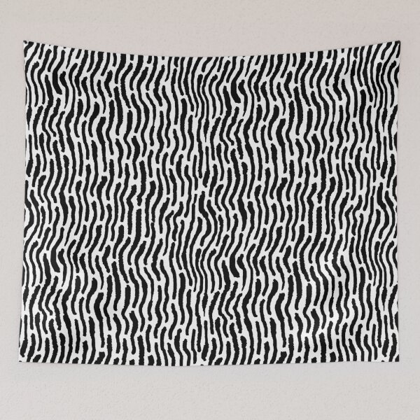 Item preview, Abstract Shibori Style Stripes - Black on White designed and sold by Artberry.