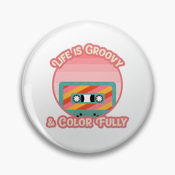 Item preview, Life is Groovy & Color Fully - Vintage Cassette designed and sold by Kaos Urbanwear.