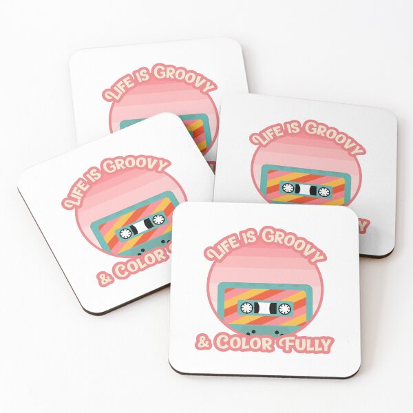 Item preview, Life is Groovy & Color Fully - Vintage Cassette designed and sold by Kaos Urbanwear.