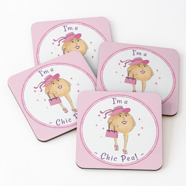 Item preview, I'm a Chic Pea! - funny cartoon character within a circle design designed and sold by Crystal Raymond.