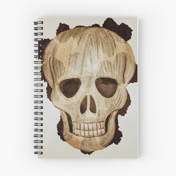 Item preview, Cráneo dorado con manchas de tinta negra designed and sold by PaintAlchemy.