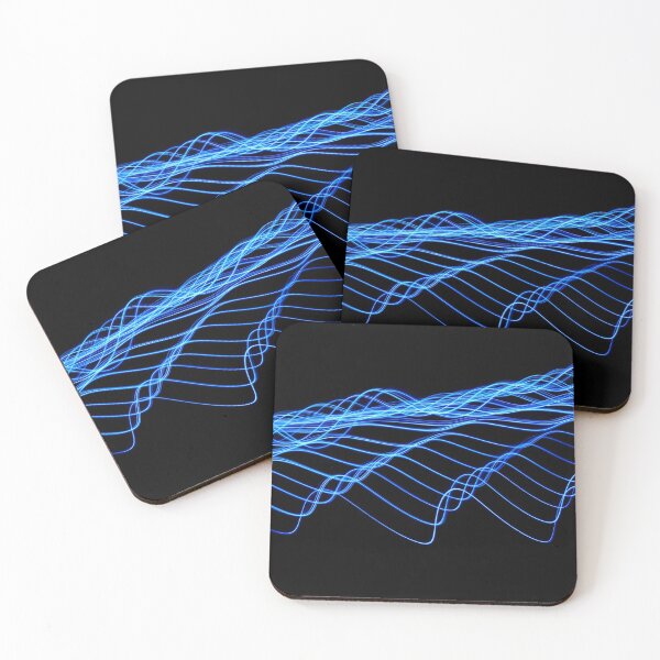 Item preview, Blue Neon Wires Waves designed and sold by MuscleCarTs.