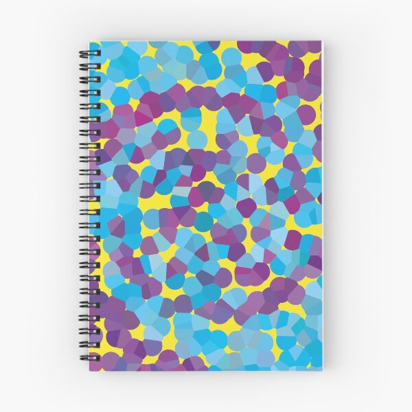 Aperçu de l'œuvre Bleu violet & amp; Motif de conception numérique jaune abstrait cercle tourbillon créée et vendue par AbstractCreates.