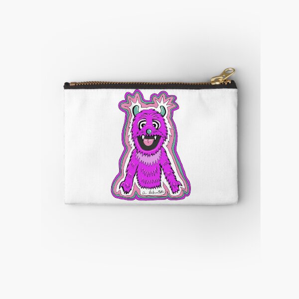Item preview, Cute Retro Purple Monster Puppet designed and sold by Intergalactic Unicorn: Art by Anna Schmidt.