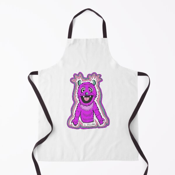 Item preview, Cute Retro Purple Monster Puppet designed and sold by Intergalactic Unicorn: Art by Anna Schmidt.