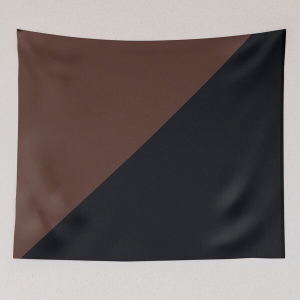 Item preview, minimalist color block diagonal brown and black dark academia designed and sold by neopop.