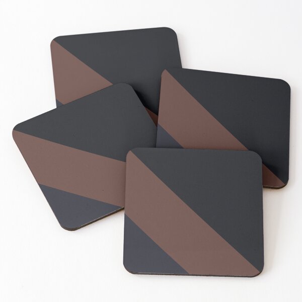 Item preview, minimalist triangle and lines color block brown and black dark academia designed and sold by neopop.