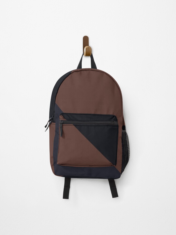 minimalist triangle and lines color block brown and black dark