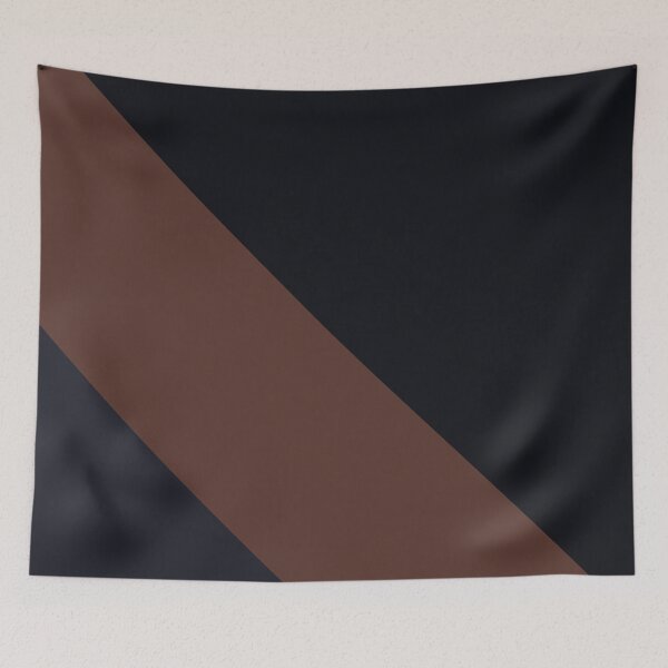 Item preview, minimalist triangle and lines color block brown and black dark academia designed and sold by neopop.