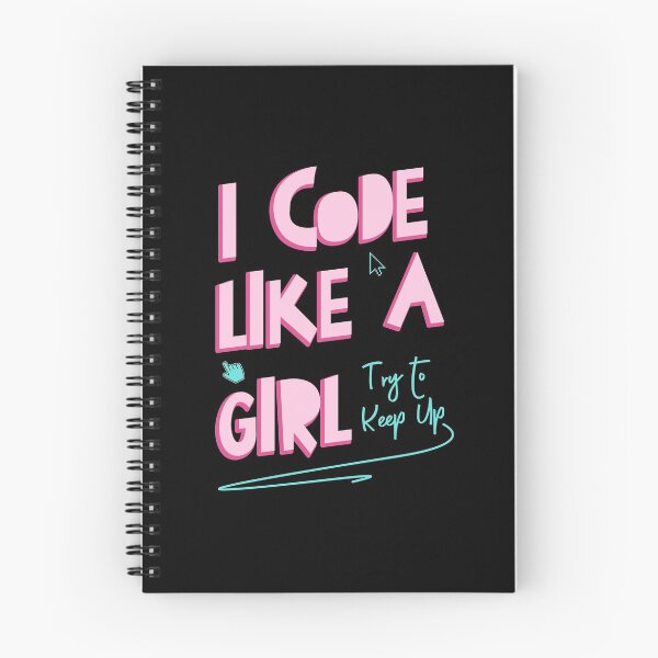 Item preview, I Code Like A Girl Try To Keep Up - Female Hackathon IT Nerd designed and sold by styleofpop.