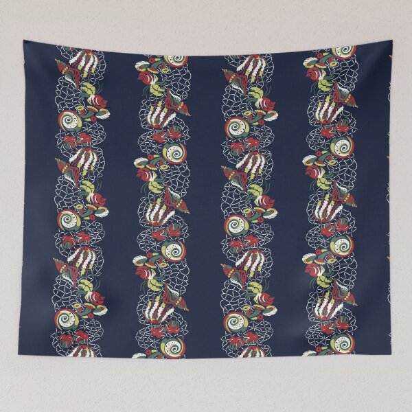 Item preview, Fishing Net (Navy) designed and sold by Raqilu Designs.