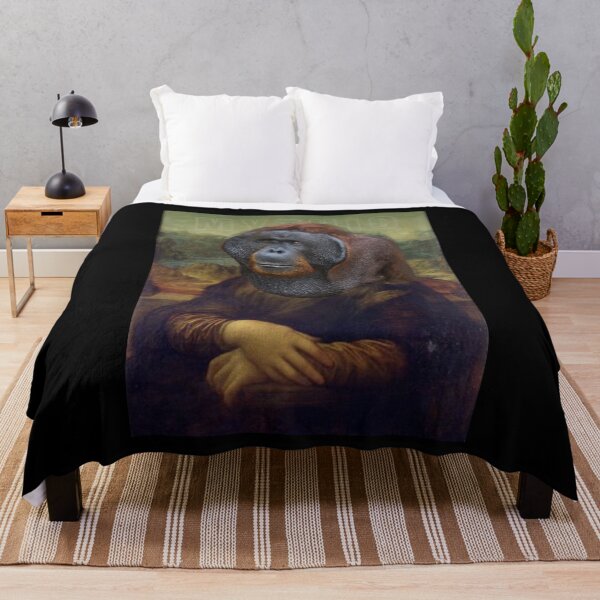 Item preview, orangutan Mona Lisa sticker designed and sold by MythicBrand.