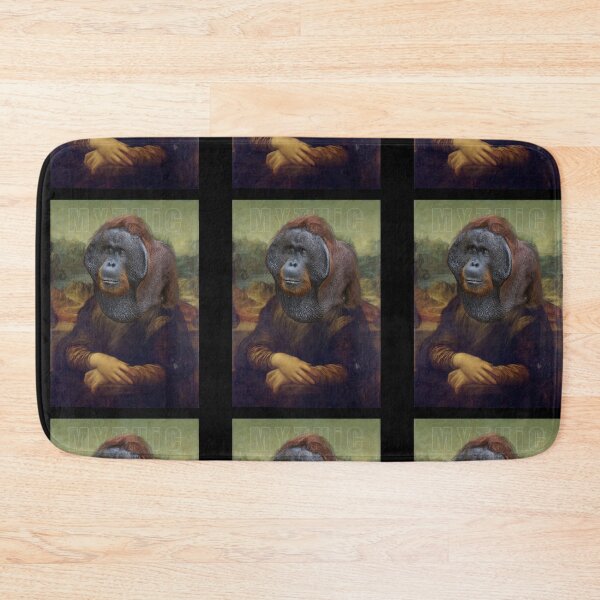 Item preview, orangutan Mona Lisa sticker designed and sold by MythicBrand.