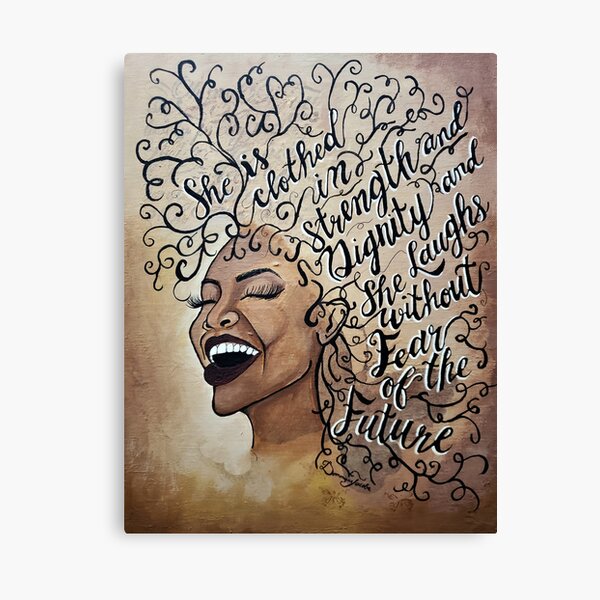 Proverbs31:25 Canvas Print