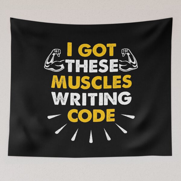 Item preview, I Got These Muscles Writing Code - IT Computer Science Nerd designed and sold by styleofpop.