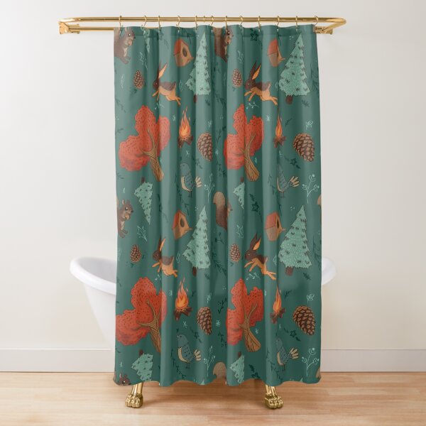 Forest day Shower Curtain